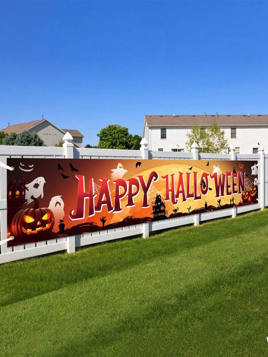 Halloween baner, dizajn znak upozorenja za zombije