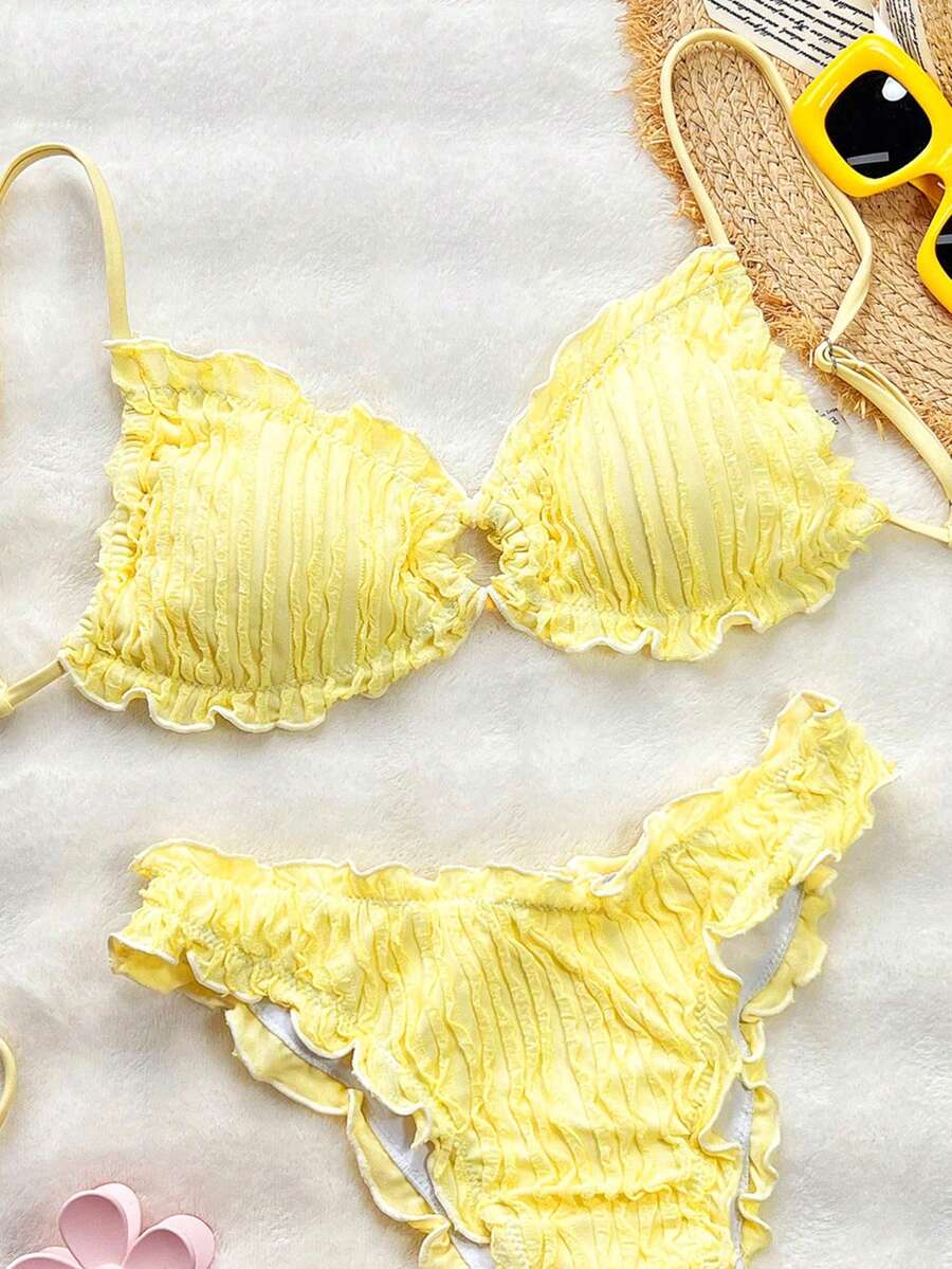 Jednobojni  Casual Bikini Set za Žene