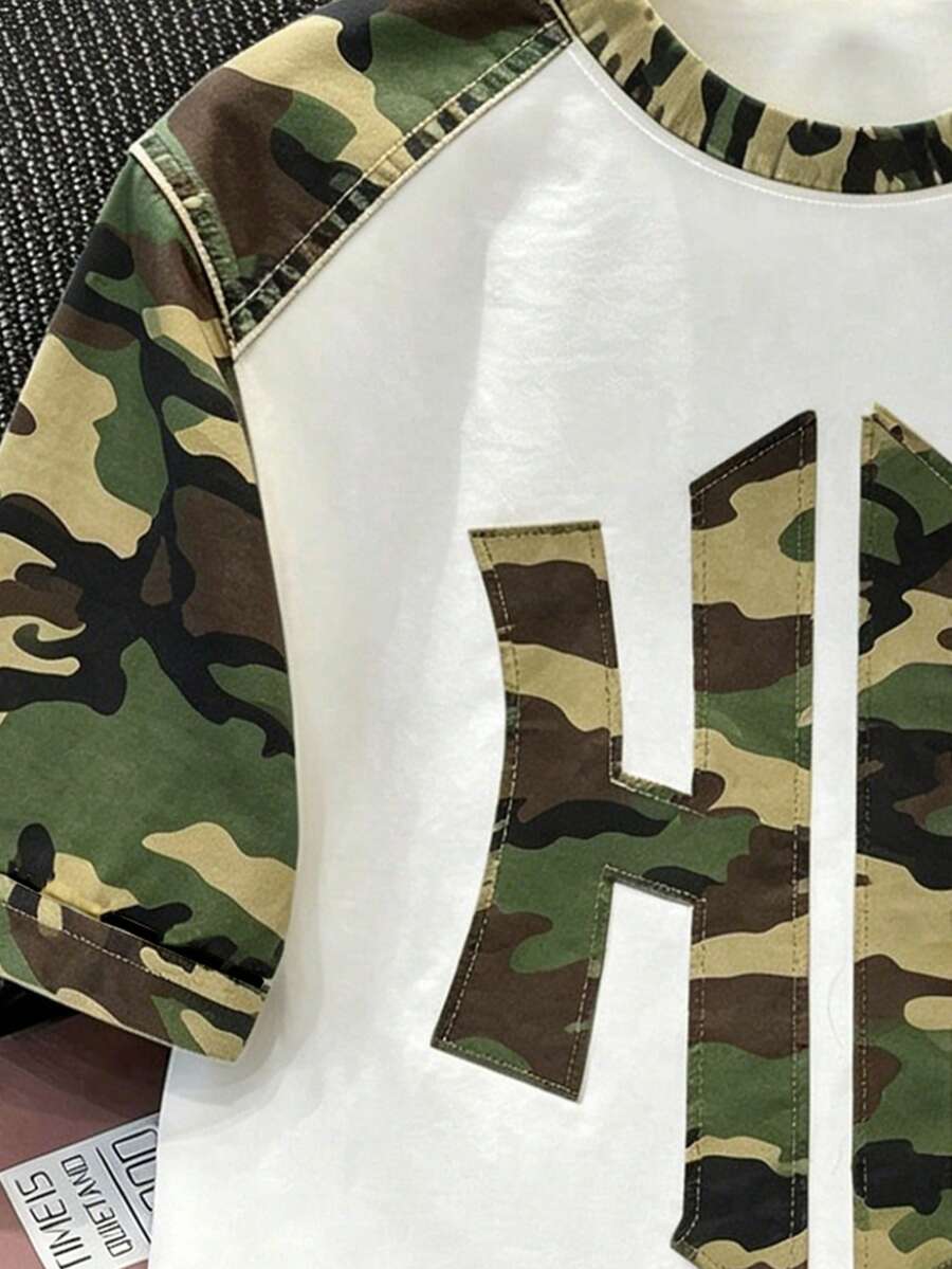 Muška ležerna streetwear majica kratkih rukava sa okruglim izrezom