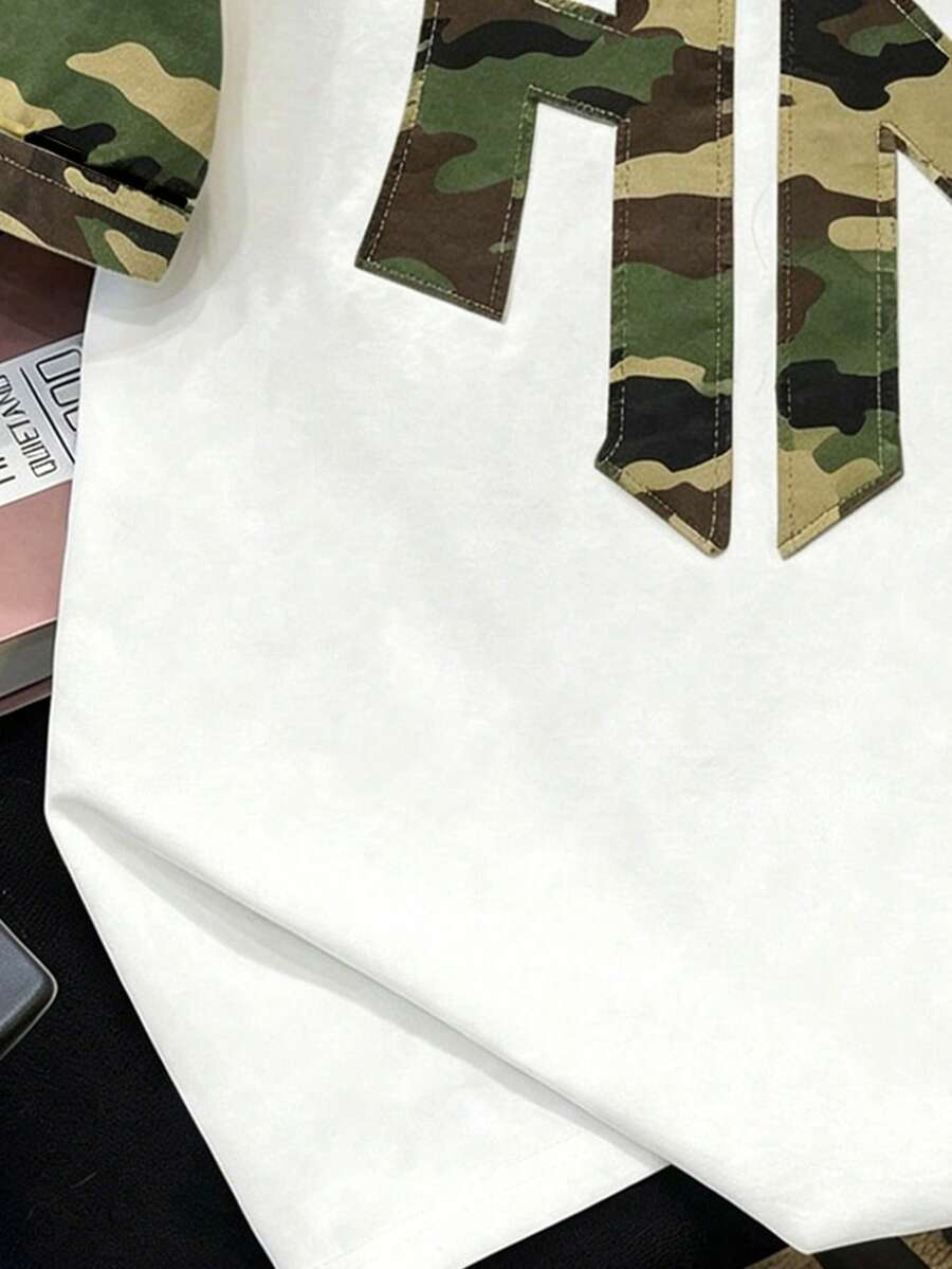 Muška ležerna streetwear majica kratkih rukava sa okruglim izrezom