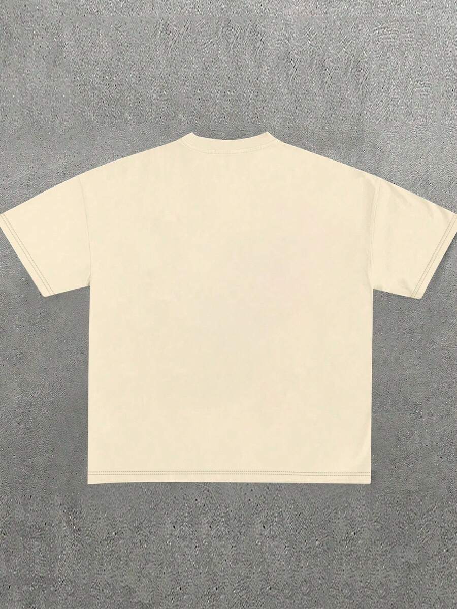 Muška ležerna streetwear majica kratkih rukava sa okruglim izrezom