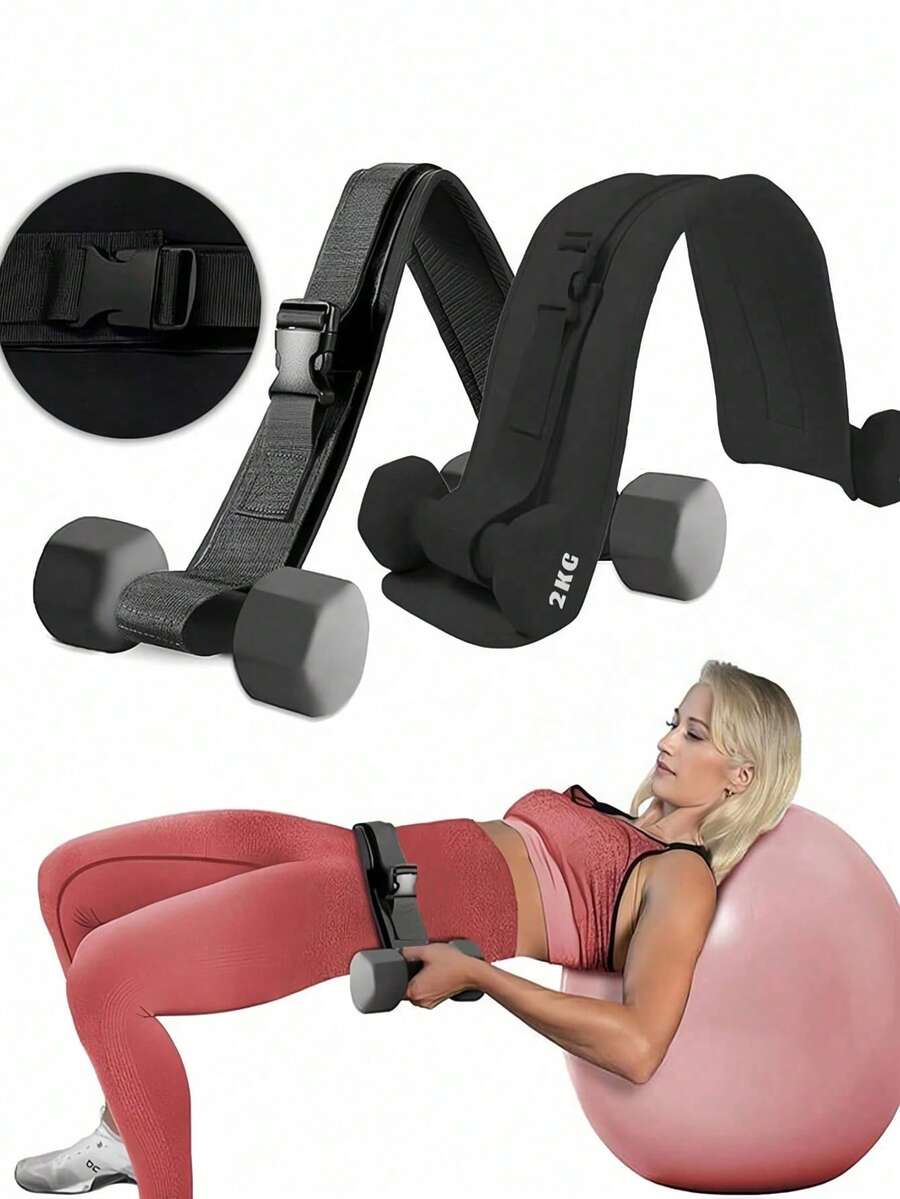 Pojas za hip thrust trening sa kaišem za kukove i uteg