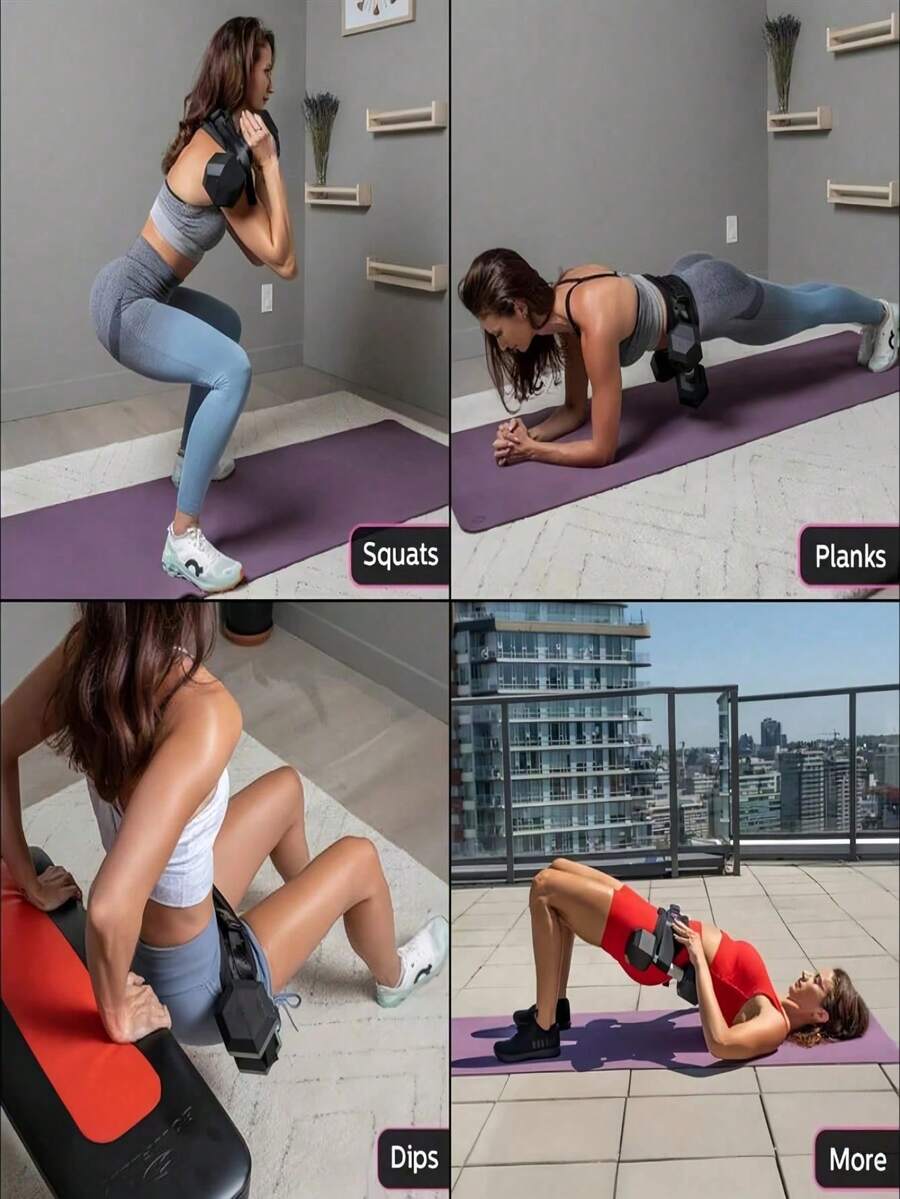 Pojas za hip thrust trening sa kaišem za kukove i uteg