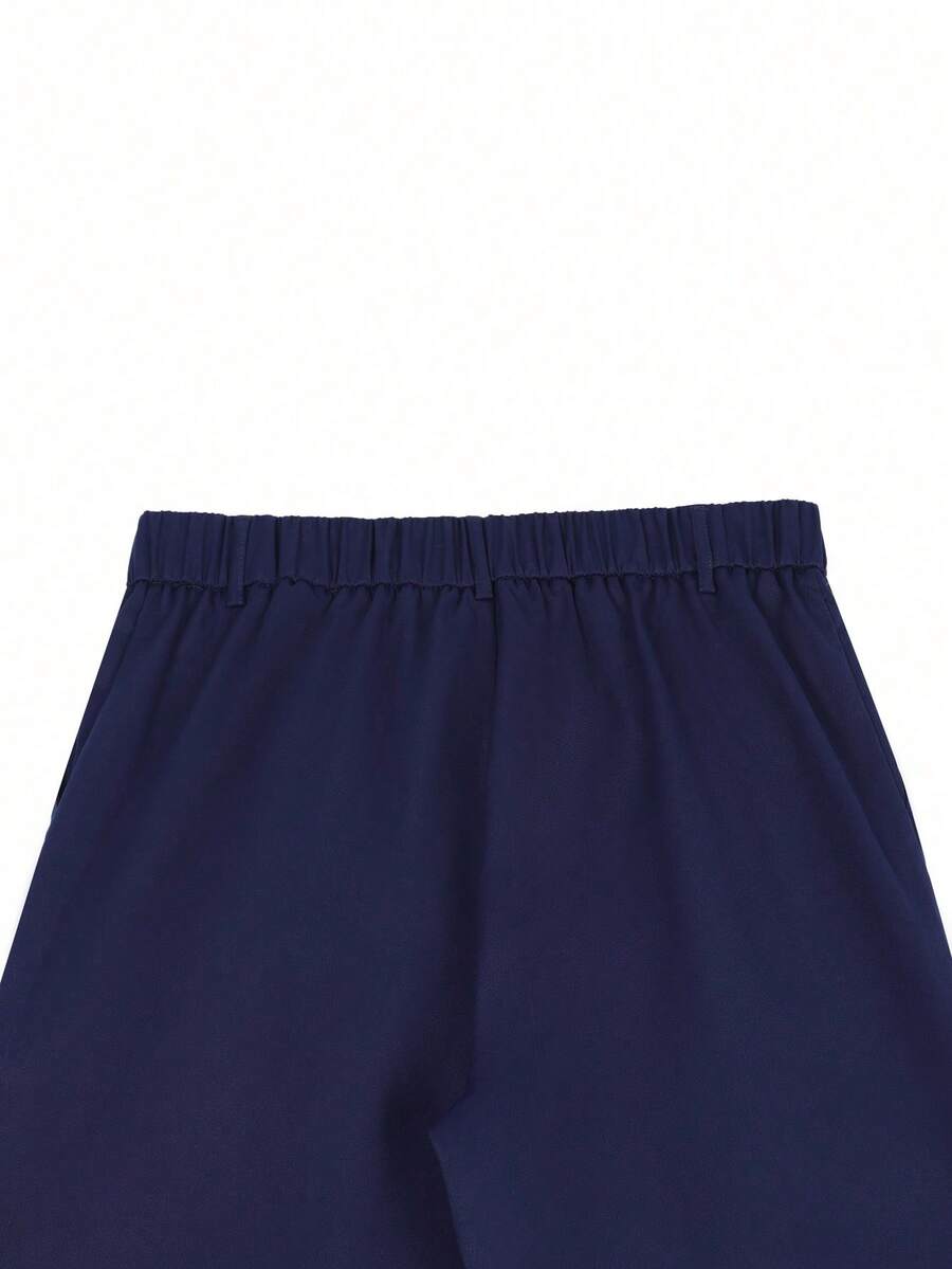 Muške ležerne pantalone za odelo jednobojne sa džepovima, formalne