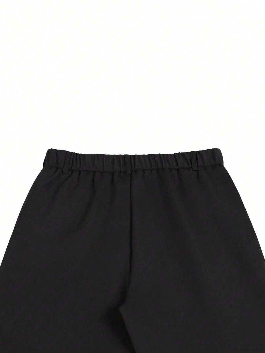 Muške formalne pantalone jednobojne sa kosim džepovima, bez kaiša