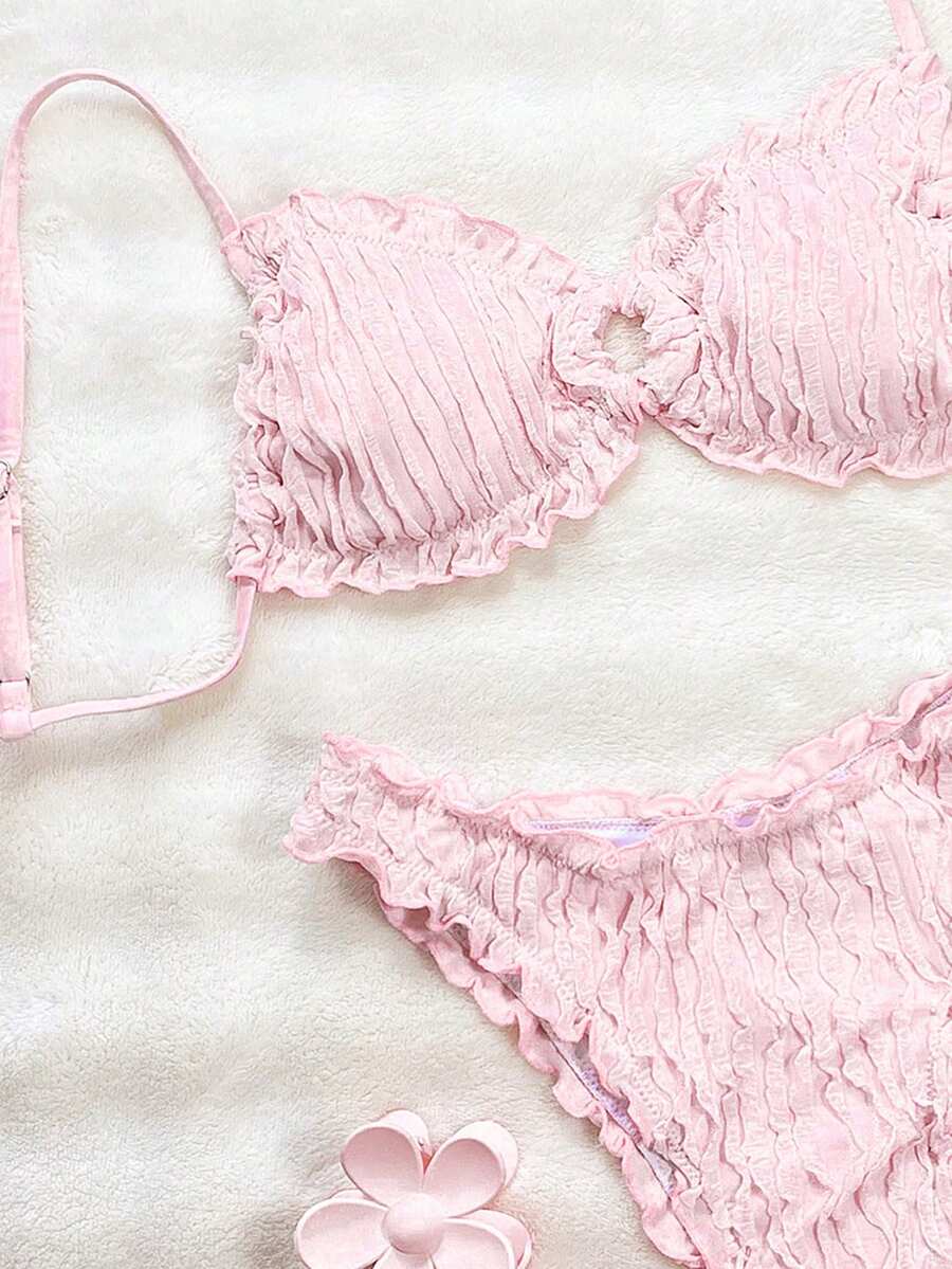 Jednobojni  Casual Bikini Set za Žene