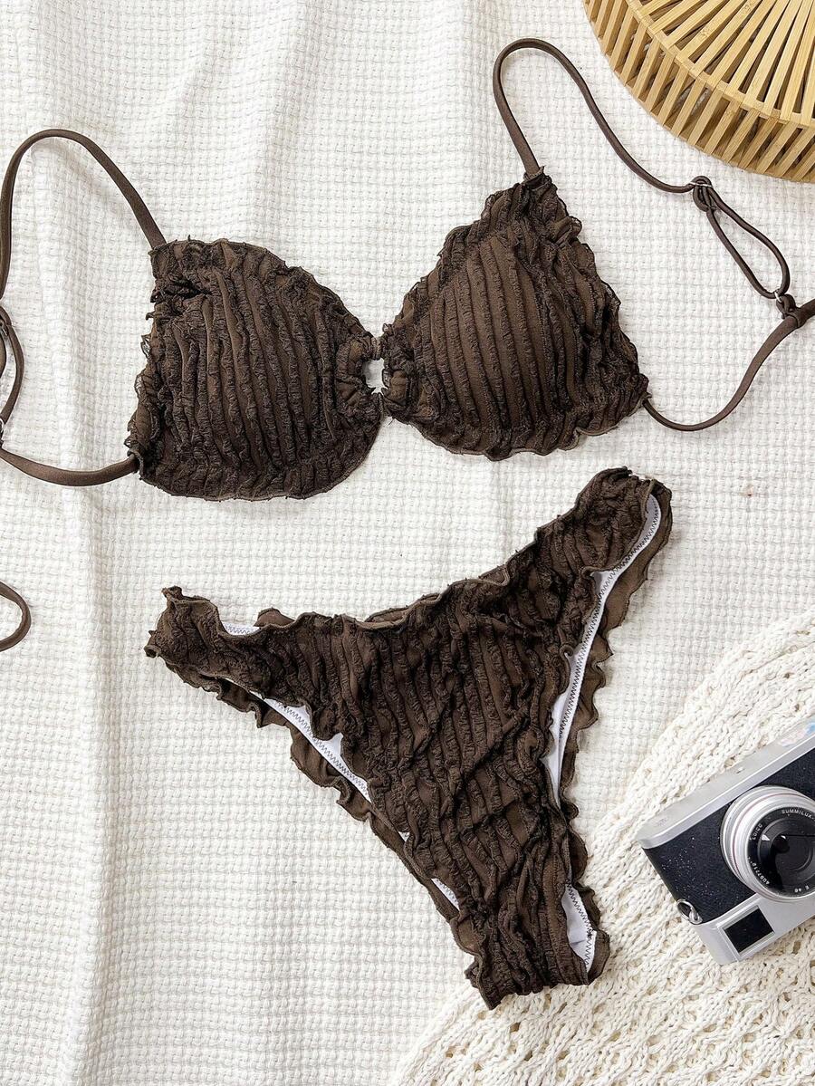 Jednobojni  Casual Bikini Set za Žene