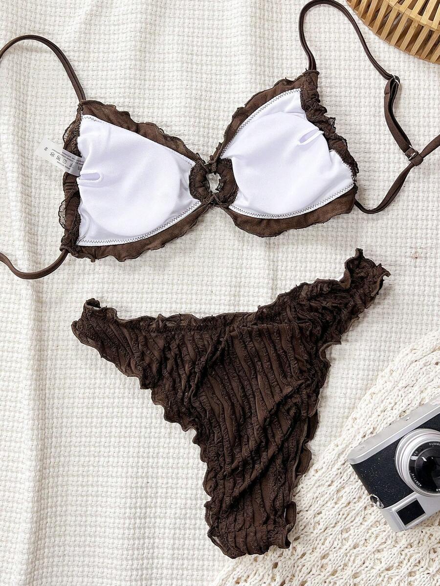 Jednobojni  Casual Bikini Set za Žene