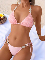 Ženski elegantni cvetni print bikini set