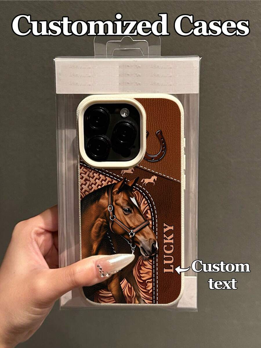 Futrola za telefon sa dizajnom  konja, kompatibilna sa 17 Pro Max/17 Air/16E/16 Pro Max/15/14 Plus/13/12/11, S24/20 Ultra/A52S/A31 A21S/A13/A05S, Note 13 Pro Plus/Note 10/Note 12C/Note 13C,