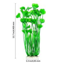 2Pcs Fish Tank Decorations Plastic Plants Large,Aquarium Artificial Plants Decoration Ornament For All Fish-16 Inch