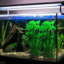 2Pcs Fish Tank Decorations Plastic Plants Large,Aquarium Artificial Plants Decoration Ornament For All Fish-16 Inch