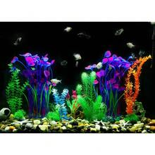 2Pcs Fish Tank Decorations Plastic Plants Large,Aquarium Artificial Plants Decoration Ornament For All Fish-16 Inch