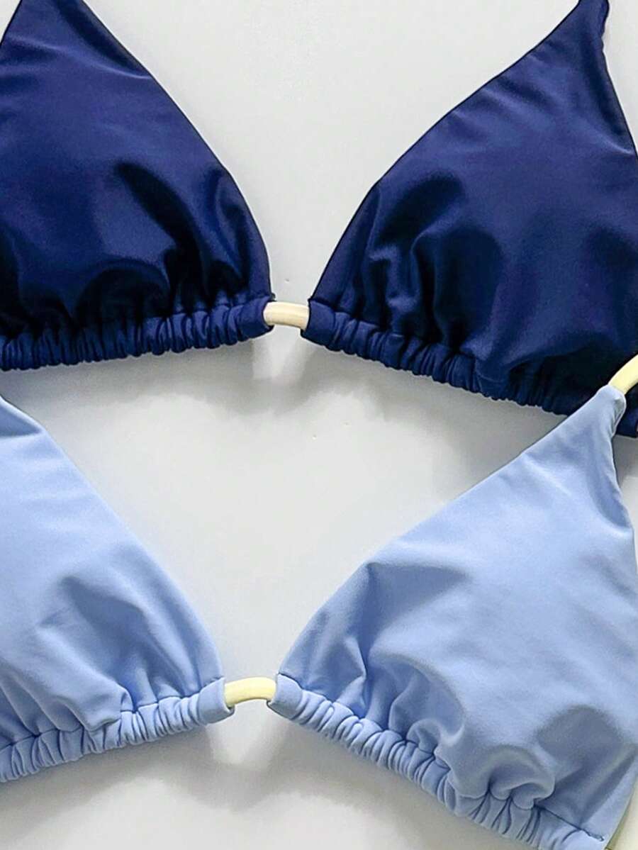 Ženski Bikini Set sa Halter Krojem i Dekoracijom od Kristala