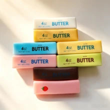 2026 New Butter Stick Stress Relief Squeeze Toy - PU Slow Rebound Texture - Realistic Butter Shape - Soft & Sticky Stress Relief - Fidget Toy For Emotion Soothing - Gift For Valentine's Day, Partner, Lover - Squishy, Squishy Toys, Squishies, Squishy Cube, Fidget Toys, , Cheese Squishy, Stress Ball