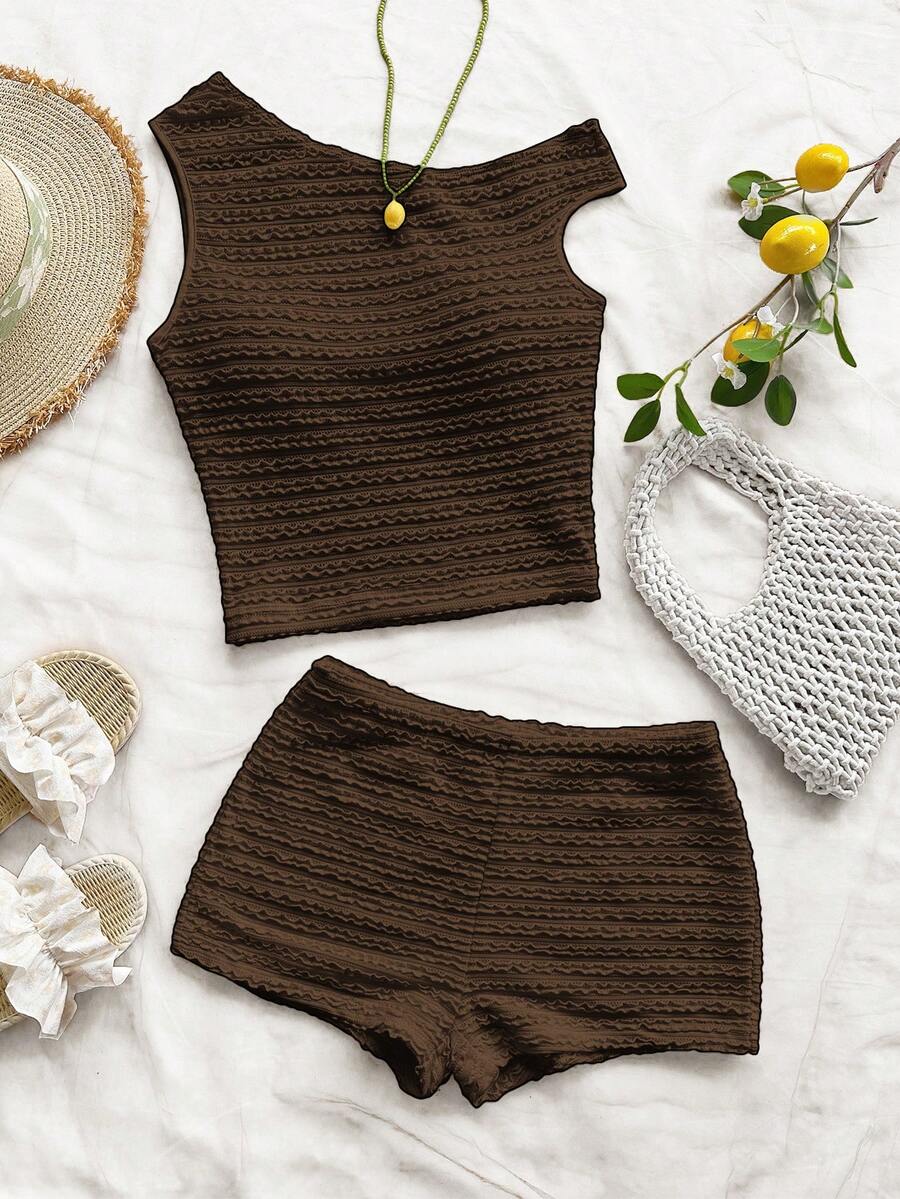 Ženski Letnji Casual Pleteni Set od 2 dela