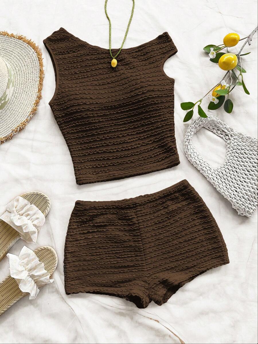 Ženski Letnji Casual Pleteni Set od 2 dela