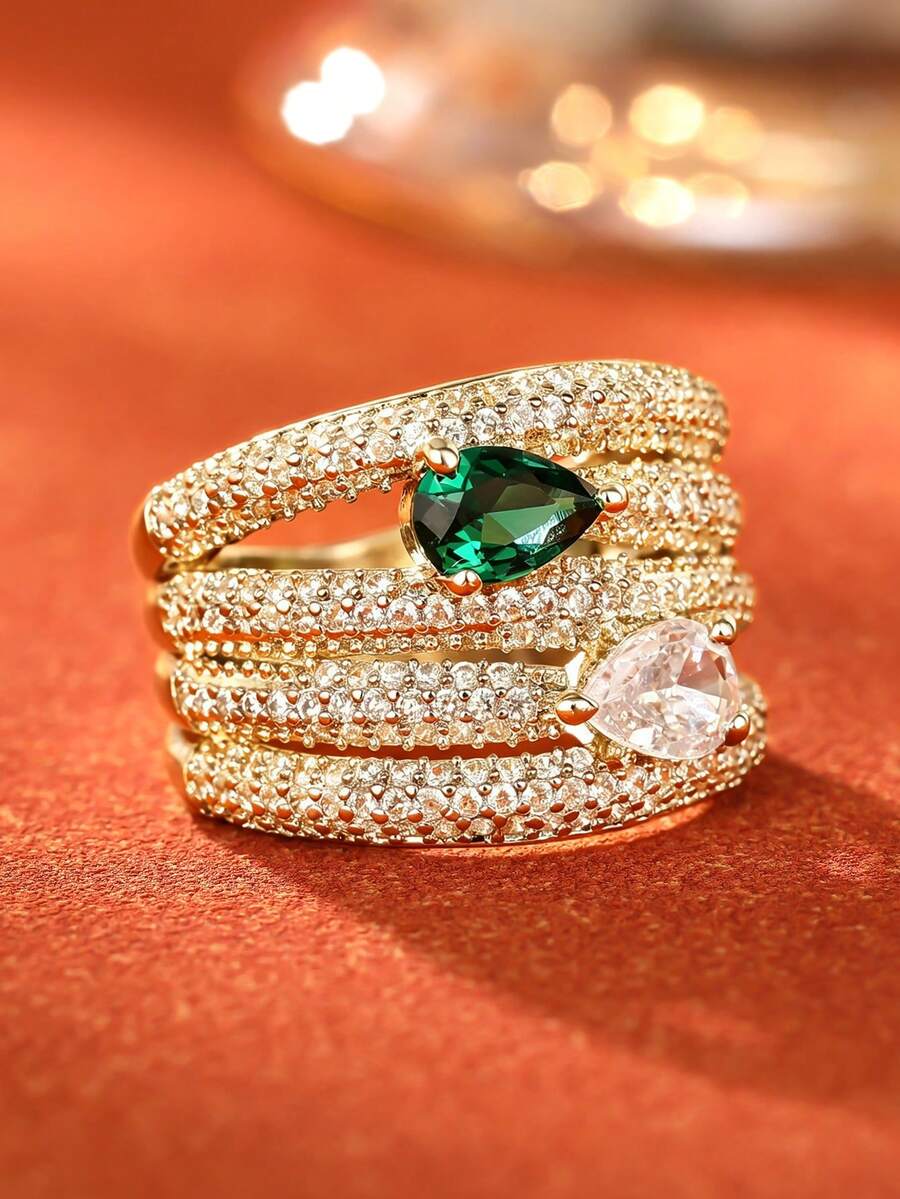 Elegantan prsten sa cirkonom