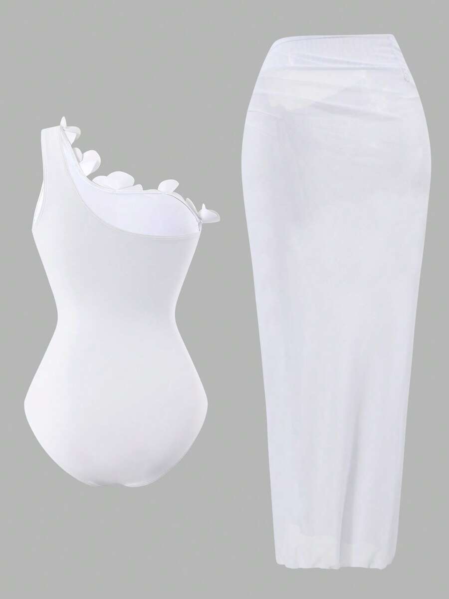 Dvoelni Kupaći Sa Suknjom, Elegantna Casual  Kombinacija