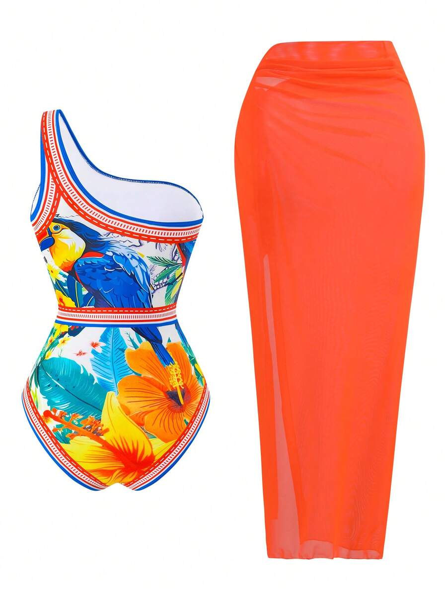 Dvoelni Kupaći Sa Suknjom, Elegantna Casual  Kombinacija