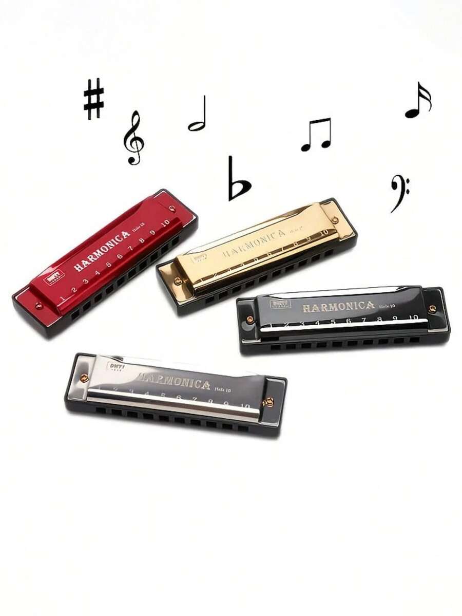 Metalna harmonika sa 10 rupa, profesionalna blues harmonika za početnike