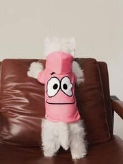 SpongeBob SquarePants | SHEIN 1 Cartoon Printed Pet Hooded Sweatshirt, Cat Clothes, Dog Clothes, Size XXS-XXXXL, Extra Small, Extra Large, Patrick