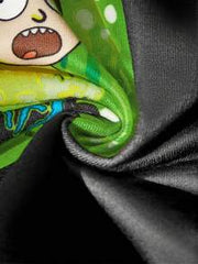 Rick and Morty X SHEIN 1 Pc Cartoon Pattern Printed Pet Hooded Sweatshirt