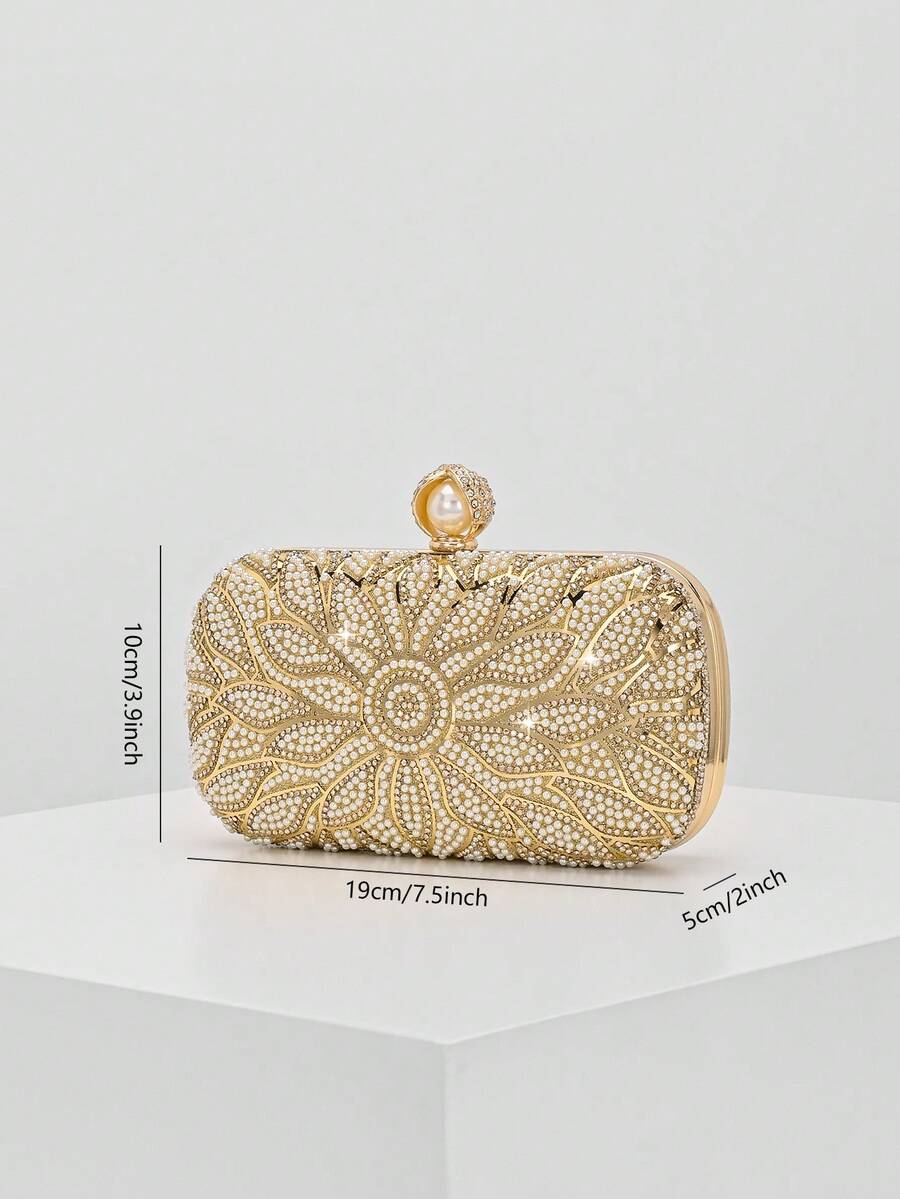 Elegantna torba-kverni sa veštačkim biserima, romantična