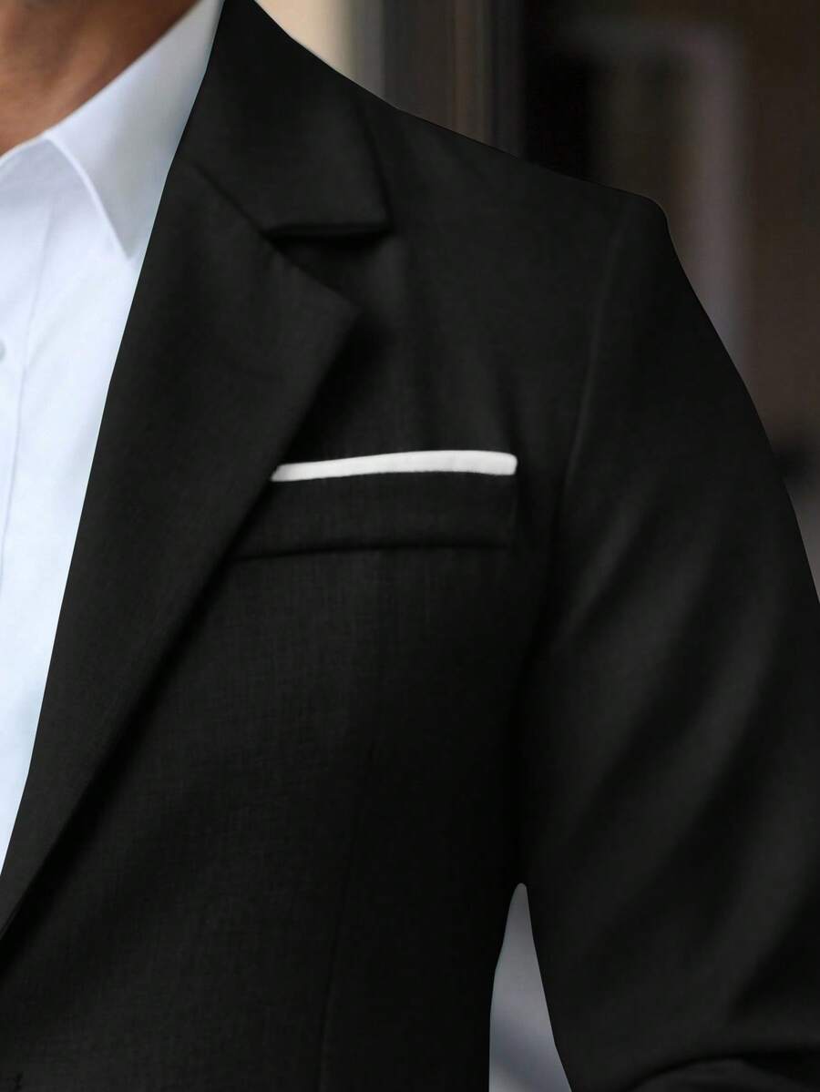 Muški formalni komolet od dva dela sa sako i pantalonama u jednoj boji, slim fit