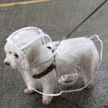 Waterproof Dog Raincoat | Waterproof Transparent Dog Raincoat, Quick-Drying PVC Material, All-Round Protection, Front Buttons, Suitable For Medium And Small Dogs