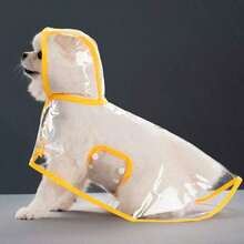 Waterproof Dog Raincoat | Waterproof Transparent Dog Raincoat, Quick-Drying PVC Material, All-Round Protection, Front Buttons, Suitable For Medium And Small Dogs