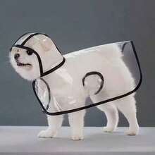 Waterproof Dog Raincoat | Waterproof Transparent Dog Raincoat, Quick-Drying PVC Material, All-Round Protection, Front Buttons, Suitable For Medium And Small Dogs