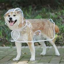 Waterproof Dog Raincoat | Waterproof Transparent Dog Raincoat, Quick-Drying PVC Material, All-Round Protection, Front Buttons, Suitable For Medium And Small Dogs