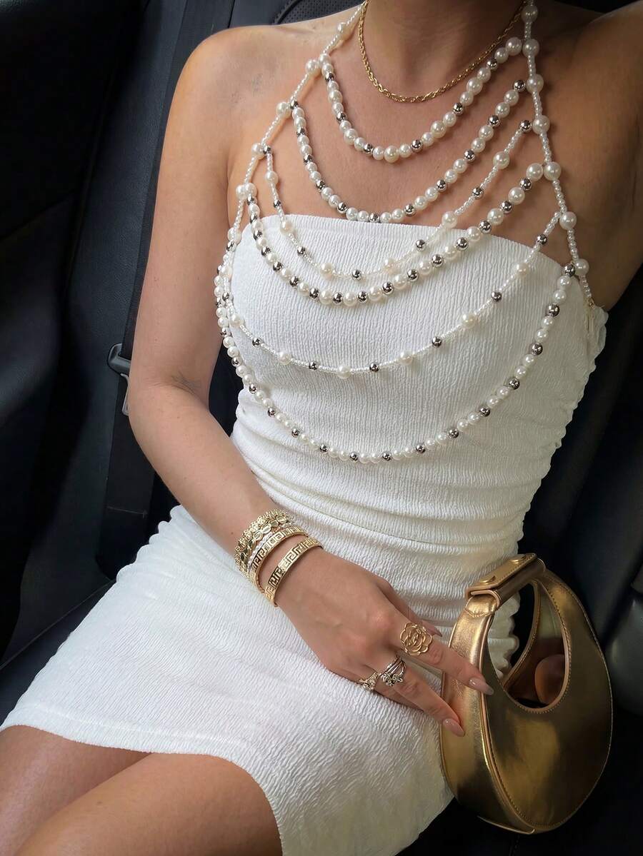 Elegantna Bela Letnja Mini Haljina