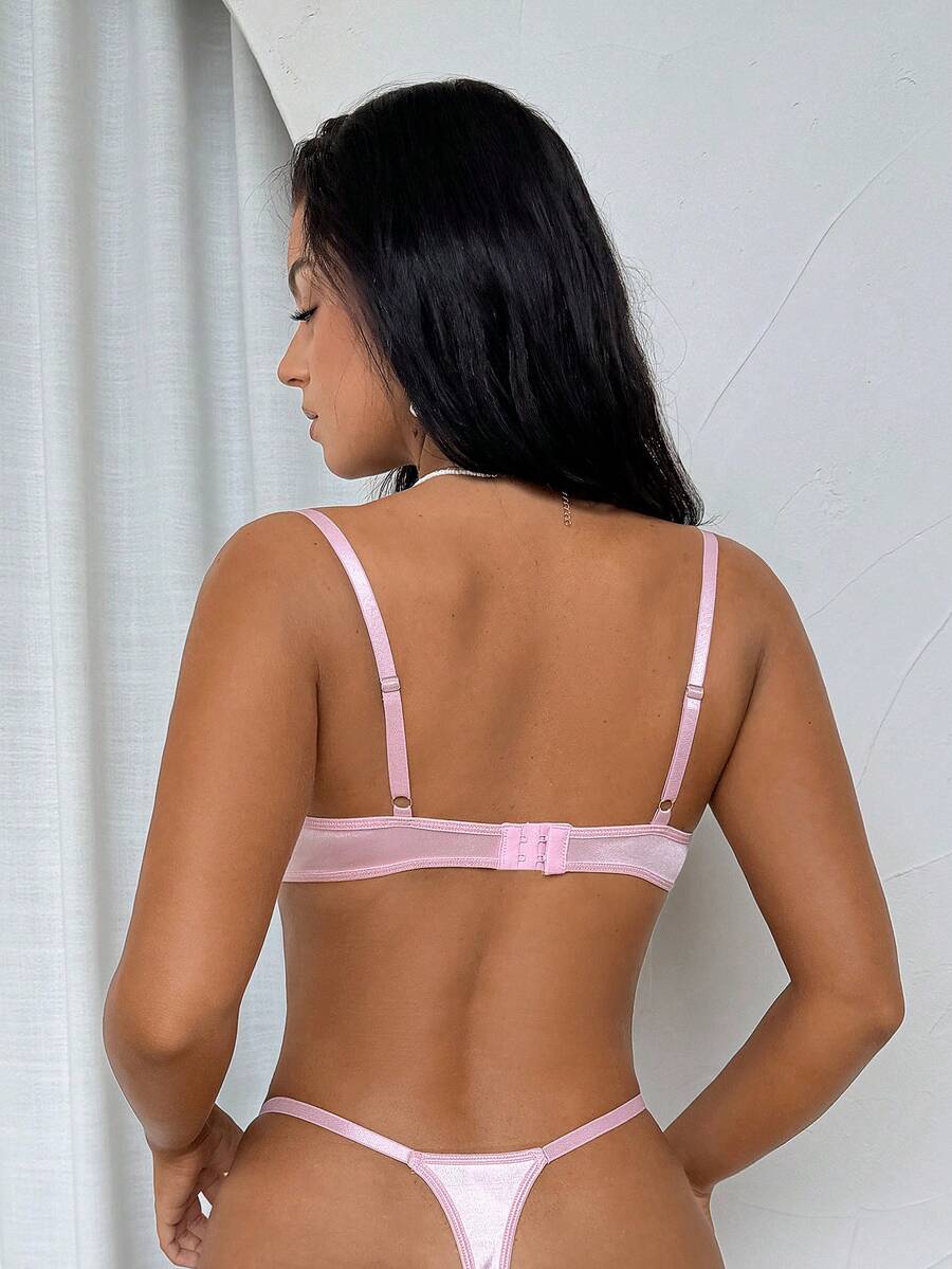 2 kom/set romantični seksi donji veš za žene sa cvetnim vezom