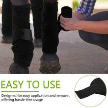 2/4pcs Complete Set Of Equestrian Equipment, Including Obstacle Racing Leg Guards, Hoof Boots, And Storage Bag