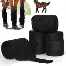 2/4pcs Complete Set Of Equestrian Equipment, Including Obstacle Racing Leg Guards, Hoof Boots, And Storage Bag