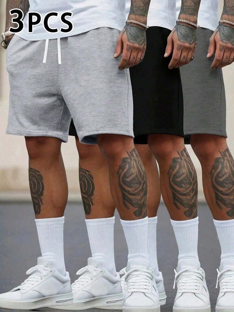 3 komada muških sportskih modnih ležernih šortseva sa perticom