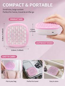 LIMEGIRL Nail Dust Collector, Suitable For Acrylic Nail Dust Collector, Nail Dust Fan, Nail Cleaning Device - High-Power Low-Noise Nail Dust Extractor, Suitable For Gel Nail Polishing Salon And Home Use