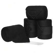2/4pcs Complete Set Of Equestrian Equipment, Including Obstacle Racing Leg Guards, Hoof Boots, And Storage Bag