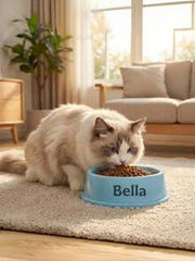 1pc Customized Personalized Pet Food Plate - Customize Your Pet Name Feeder, Suitable For Dogs And Cats - Ideal Choice For Food And Water, Perfect Commemorative Gift For All Breeds, Dog Bowl Gift Customization