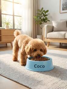 1pc Customized Personalized Pet Food Plate - Customize Your Pet Name Feeder, Suitable For Dogs And Cats - Ideal Choice For Food And Water, Perfect Commemorative Gift For All Breeds, Dog Bowl Gift Customization