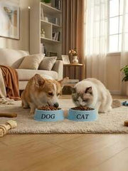 1pc Customized Personalized Pet Food Plate - Customize Your Pet Name Feeder, Suitable For Dogs And Cats - Ideal Choice For Food And Water, Perfect Commemorative Gift For All Breeds, Dog Bowl Gift Customization