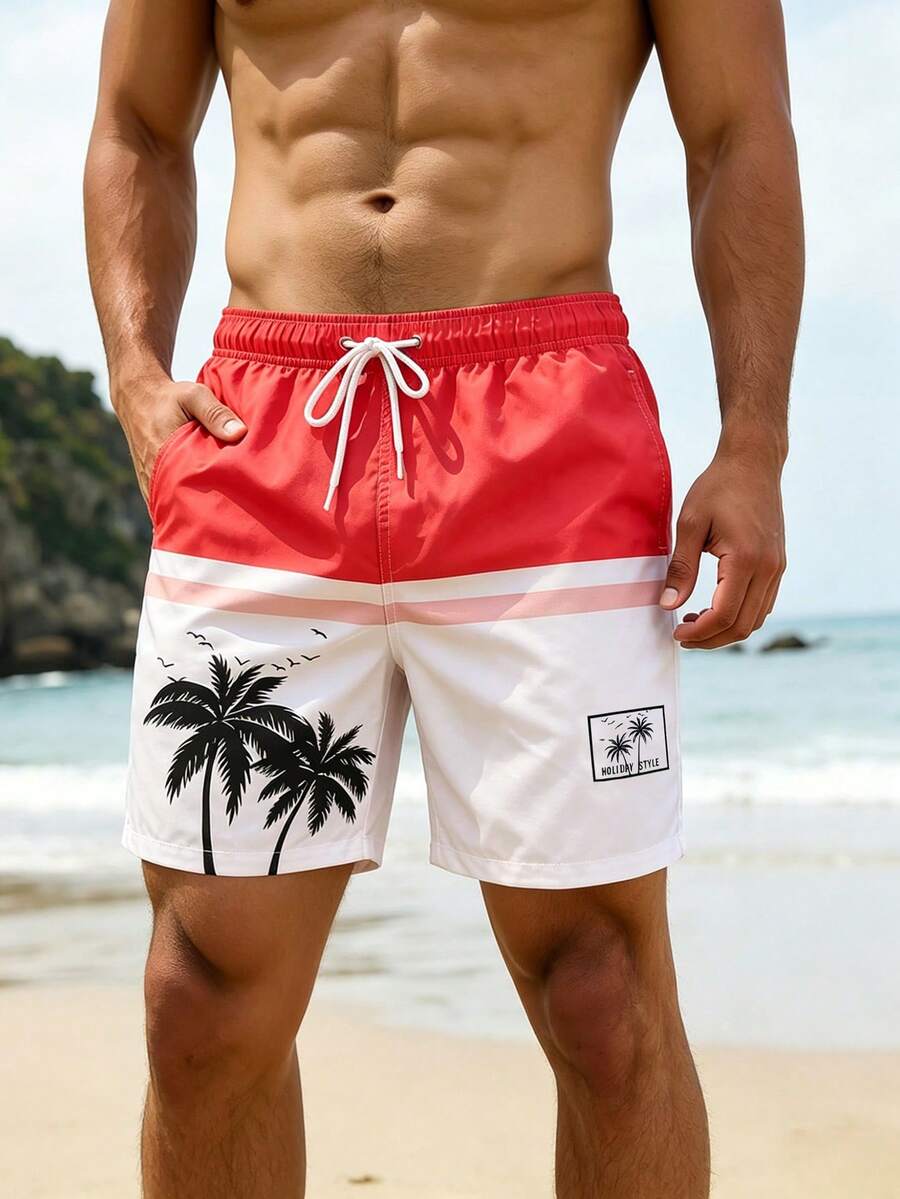 Naviga Muški šorts za plažu za plivanje sa printom morske zvezde