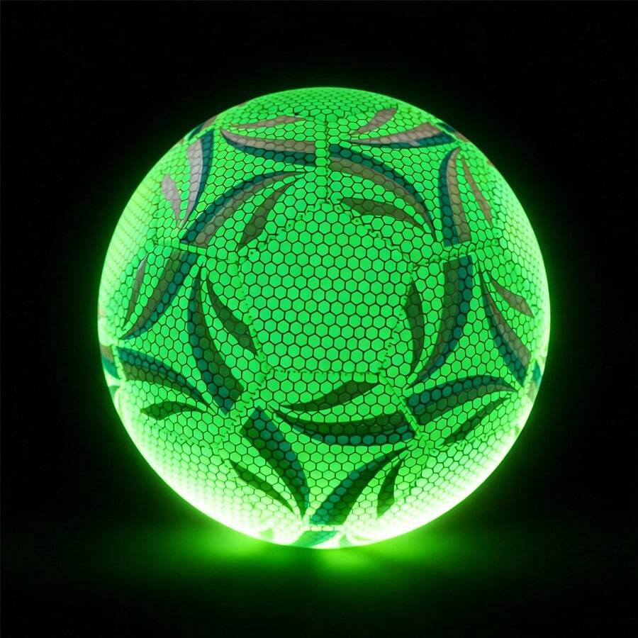 Fluorescentno zelena profesionalna fudbalska lopta, visokokvalitetni PU materijal