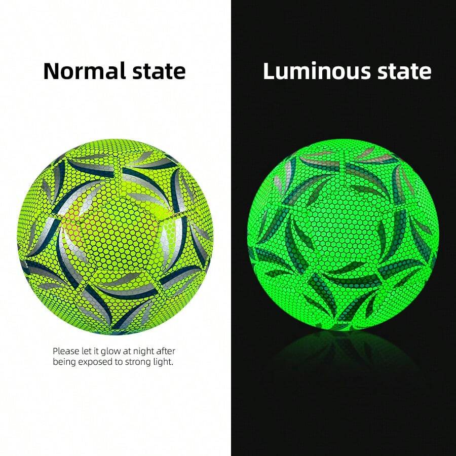 Fluorescentno zelena profesionalna fudbalska lopta, visokokvalitetni PU materijal