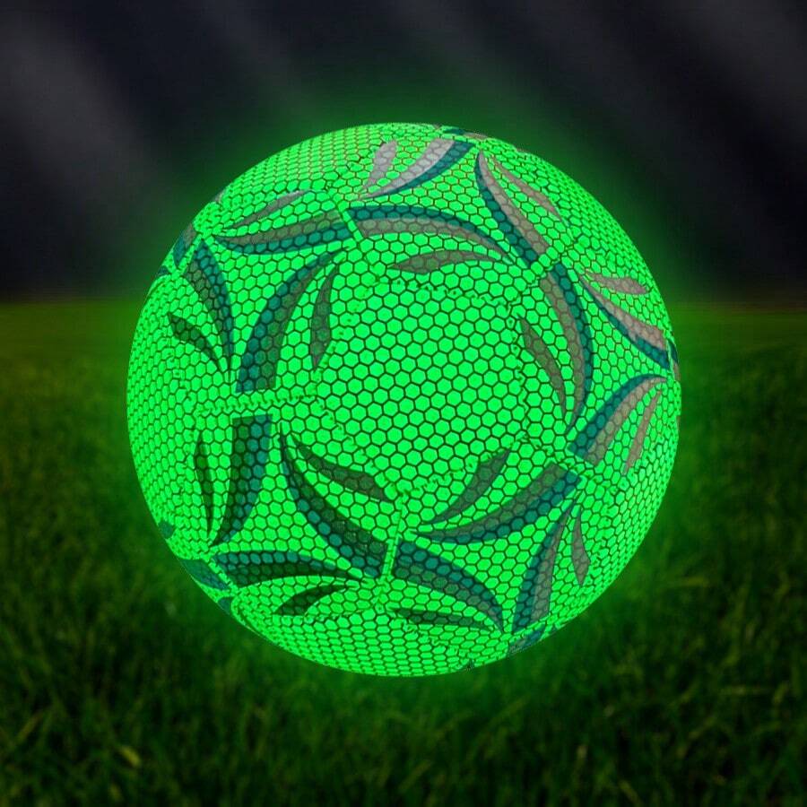 Fluorescentno zelena profesionalna fudbalska lopta, visokokvalitetni PU materijal