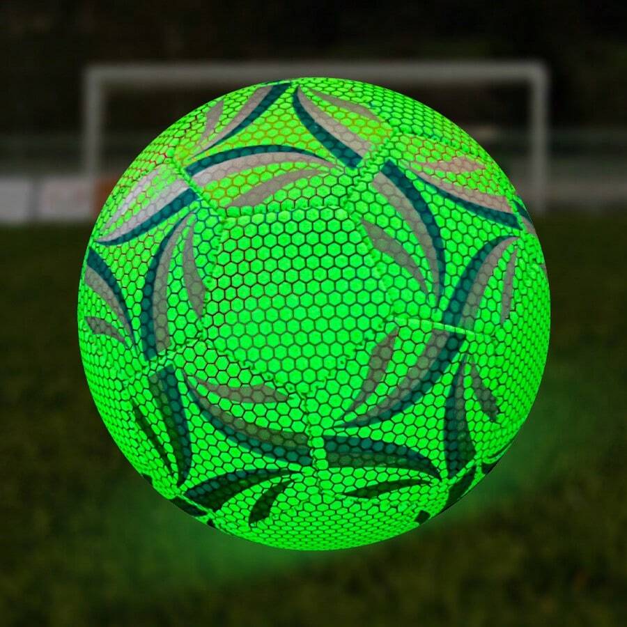 Fluorescentno zelena profesionalna fudbalska lopta, visokokvalitetni PU materijal