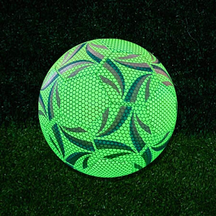 Fluorescentno zelena profesionalna fudbalska lopta, visokokvalitetni PU materijal