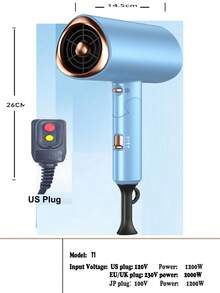 Professional High Power Fast Drying Low Noise Constant Temperature Hair Dryer, Home Hotel Lightweight Travel Salon Hair Dryer, Constant Speed AC Motor, Women's Birthday Gift, One-Key Cold/Hot Air Switch